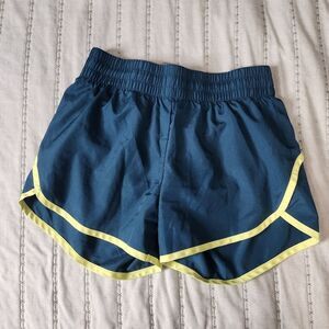 Athletic Works Green Worms Running Shorts